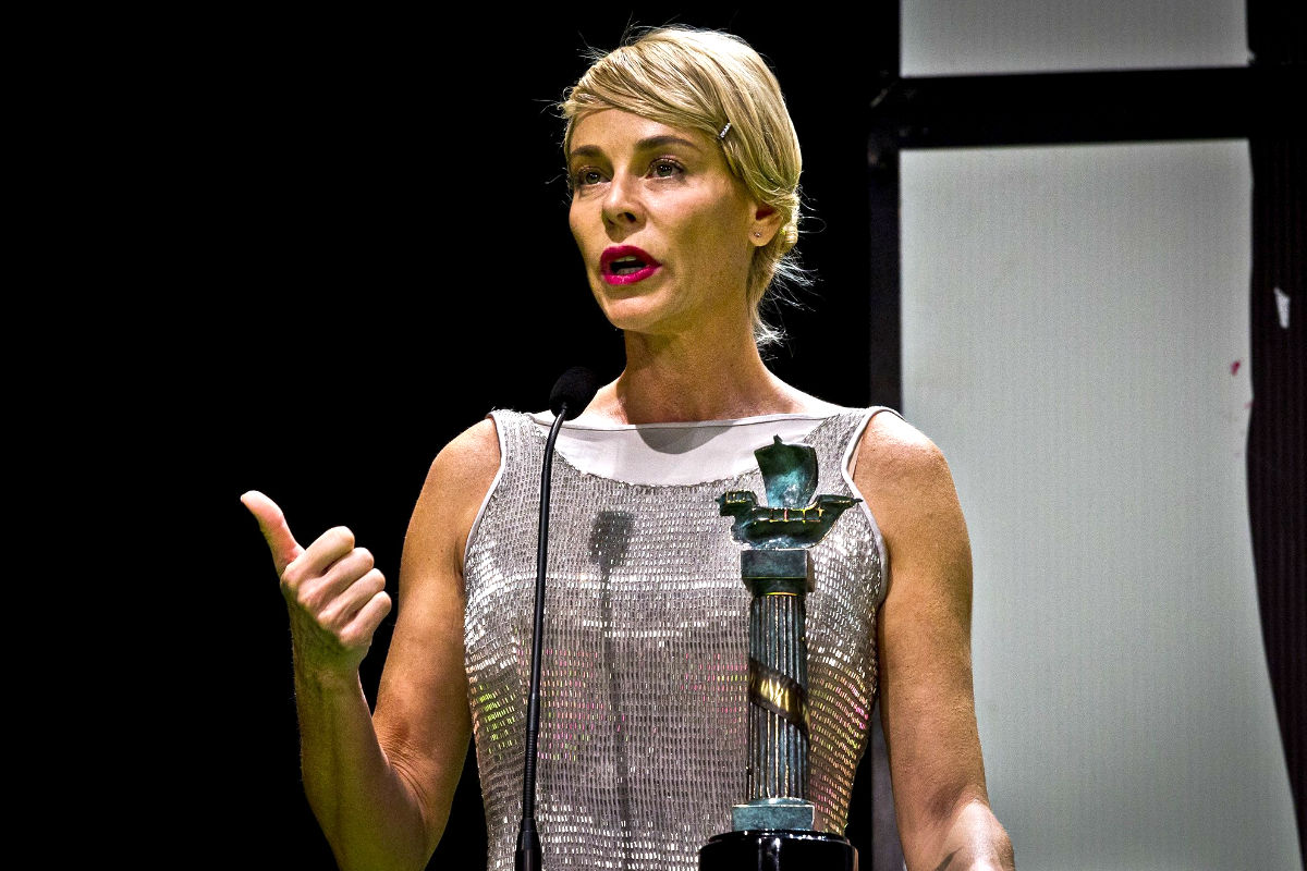 Belén Rueda durante la gala del Festival de Huelva (Foto: Efe)