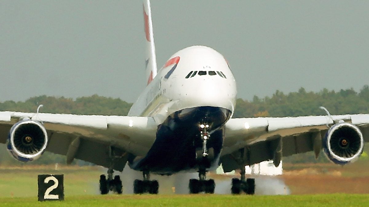 Despegue de un A380 de British Airways. (Foto: AFP)