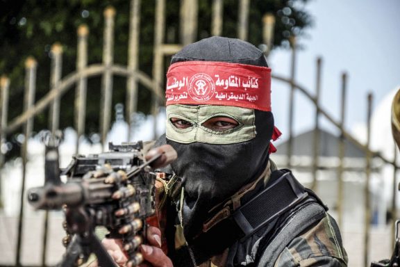 Miembros de las Brigadas de Resistencia Nacional, del FDLP, en Gaza (Foto: GETTY).