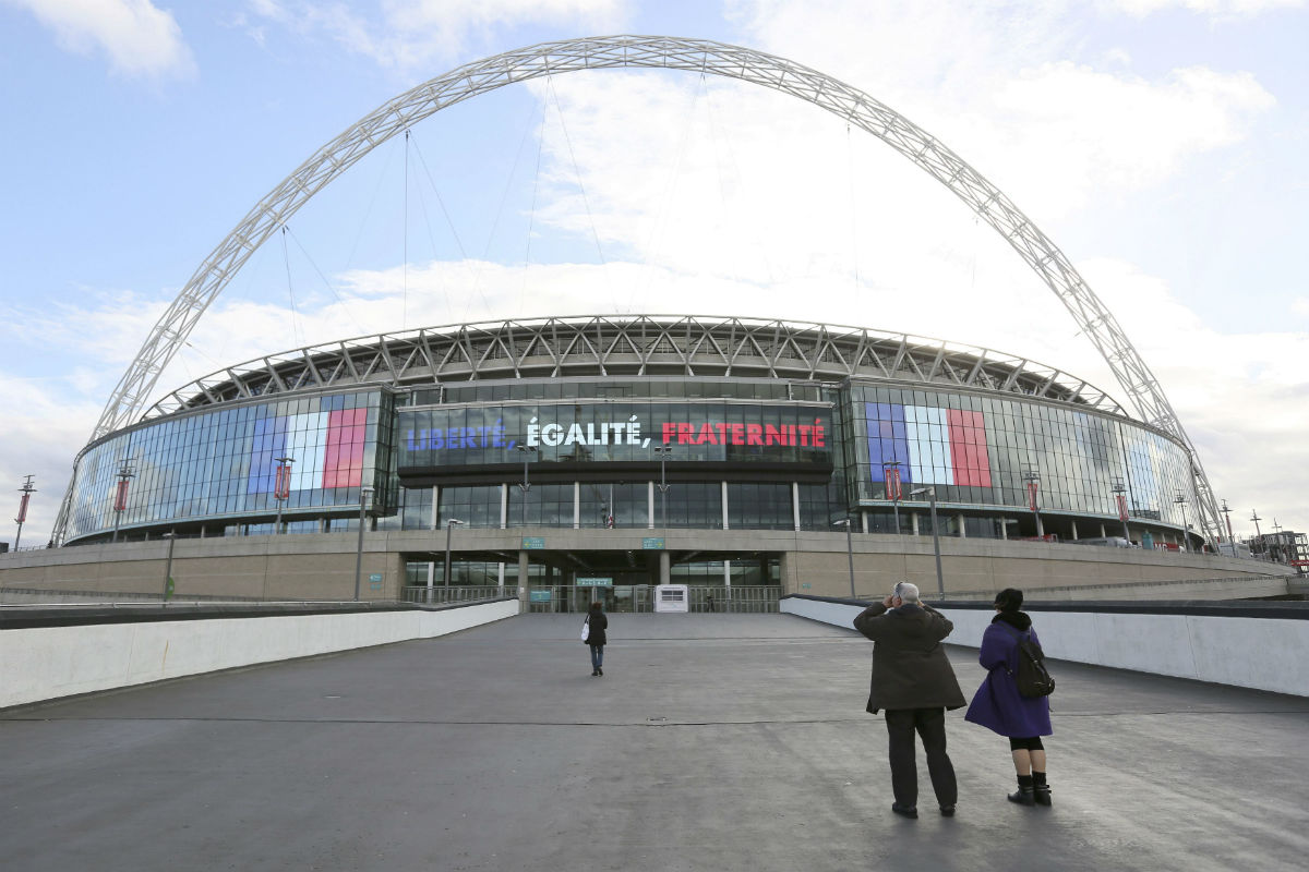 Wembley acoge el partido entre Francia e Inglaterra