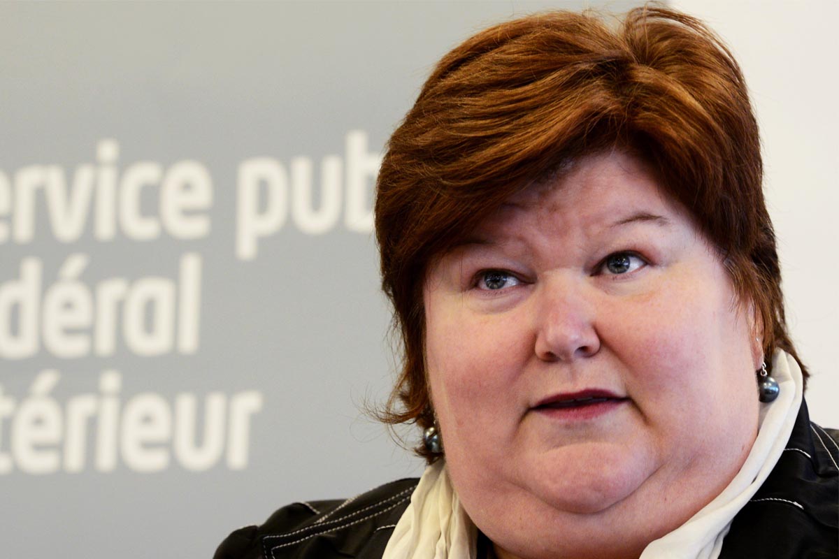 La ministra de Sanidad belga, Maggie De Block. (Foto: AFP)