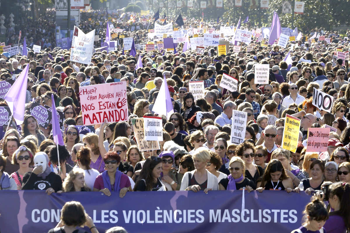 Manifestación por las calles de Madrid (Foto: Efe)