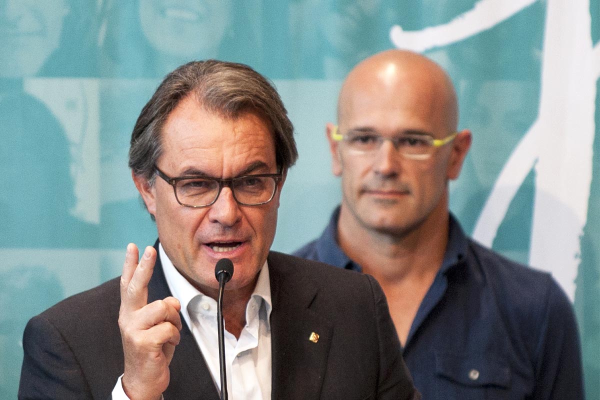 Artur Mas y Raül Romeva. (Foto: AFP)