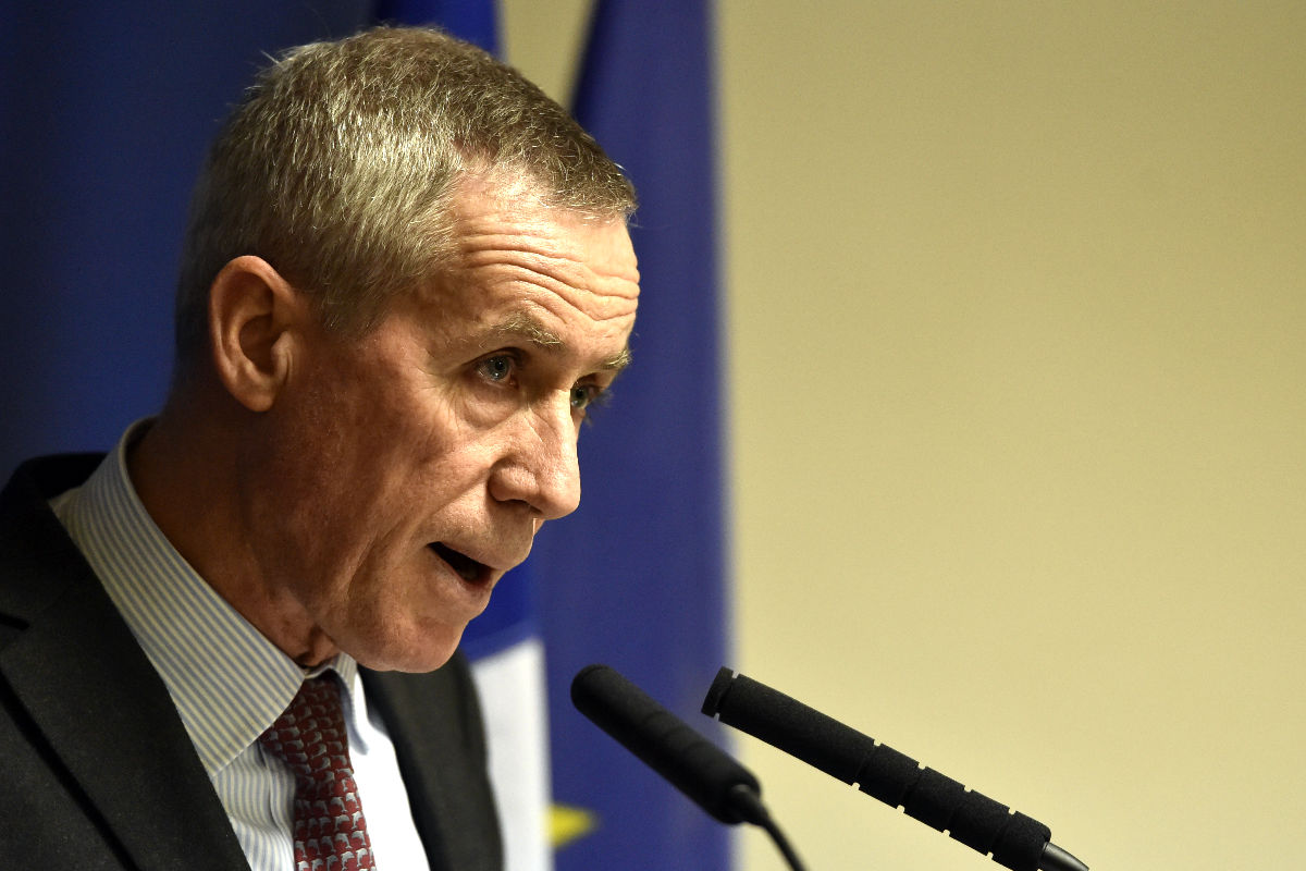 El fiscal general de Francia François Molins en una reciente rueda de prensa (Foto: Efe)