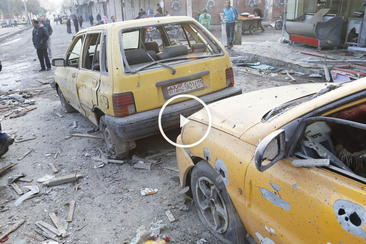 Bombardeo sobre Raqqa en noviembre de 2014. (Foto: Getty)