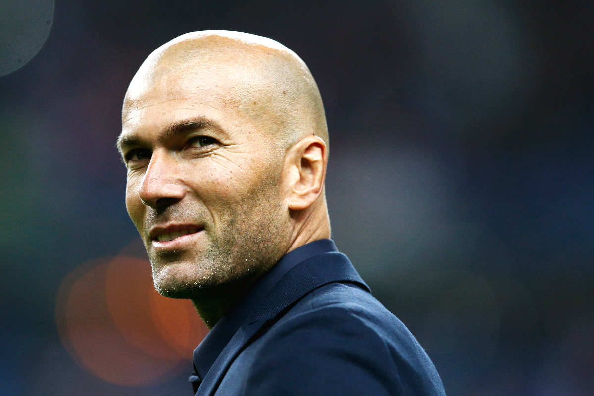 Zinedine Zidane, entrenador del Castilla. (Getty)