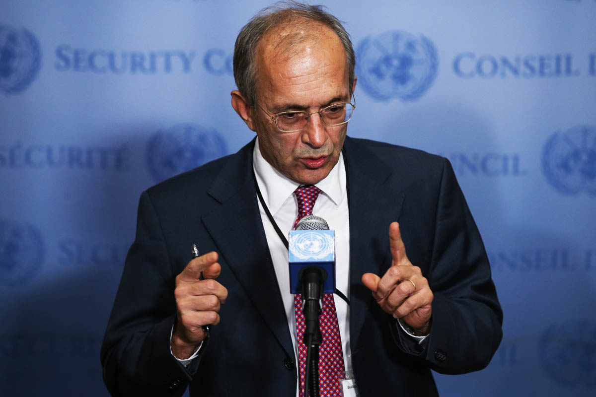 El representante turco se explica ante la ONU (Foto: Getty)