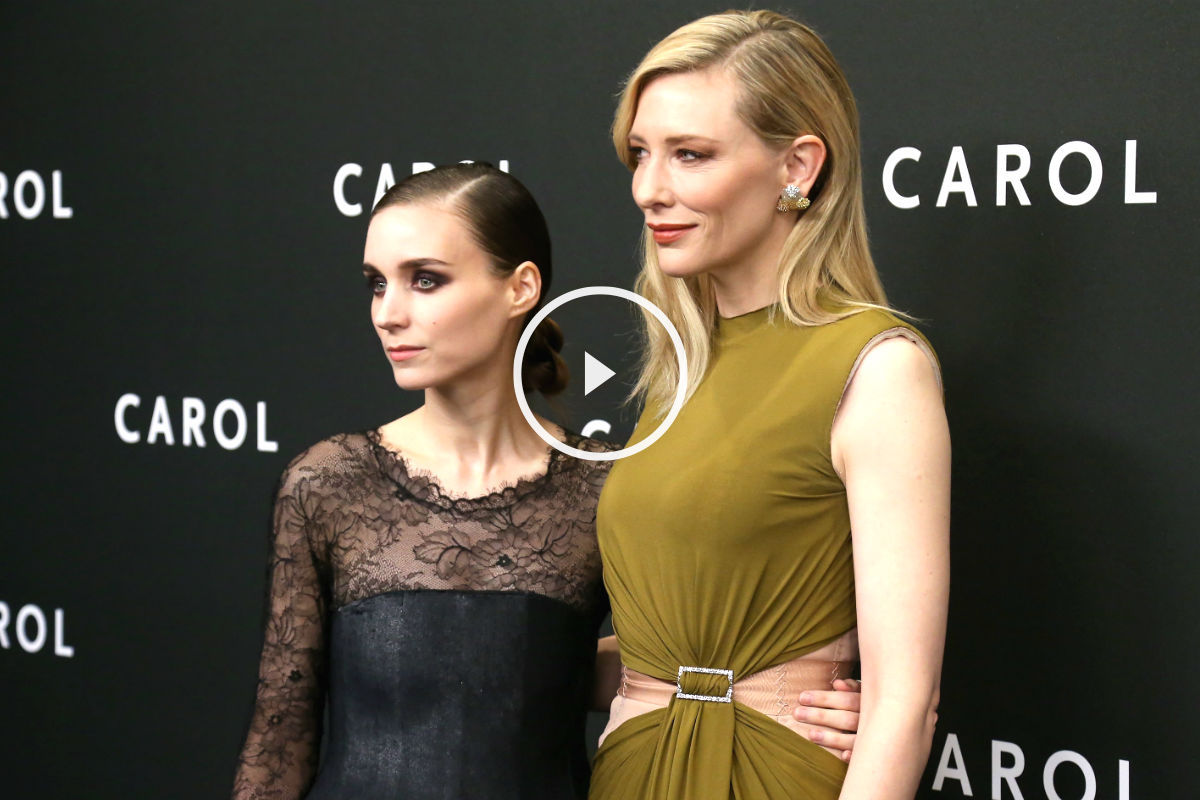 Las actrices Rooney Mara y Cate Blanchett en el estreno de ‘Carol’ (Foto: Getty).
