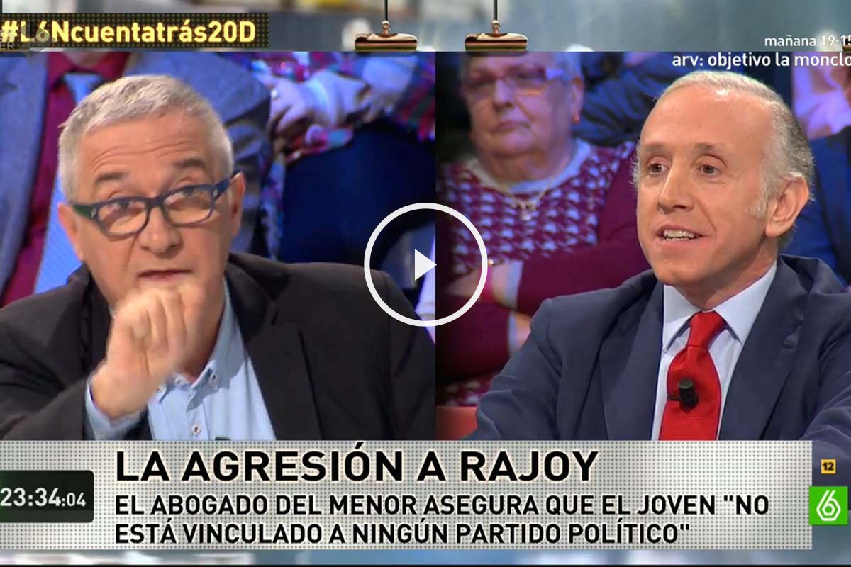 Javier Sardá y Eduardo Inda, durante su intervención en La Sexta Noche