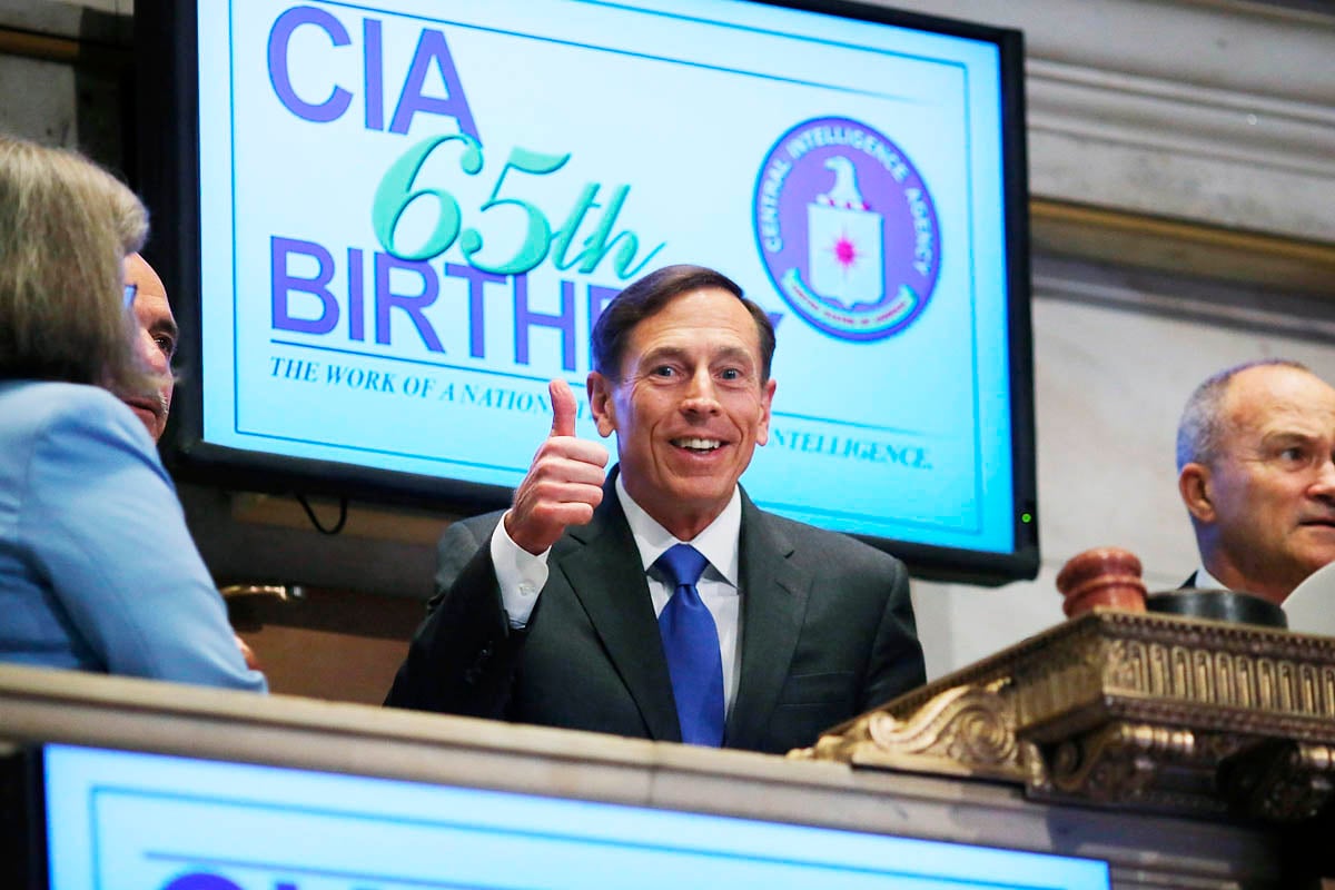 David Paetrus, director de la CIA, durante el 65 aniversario en el año 2012 (Foto: Getty)