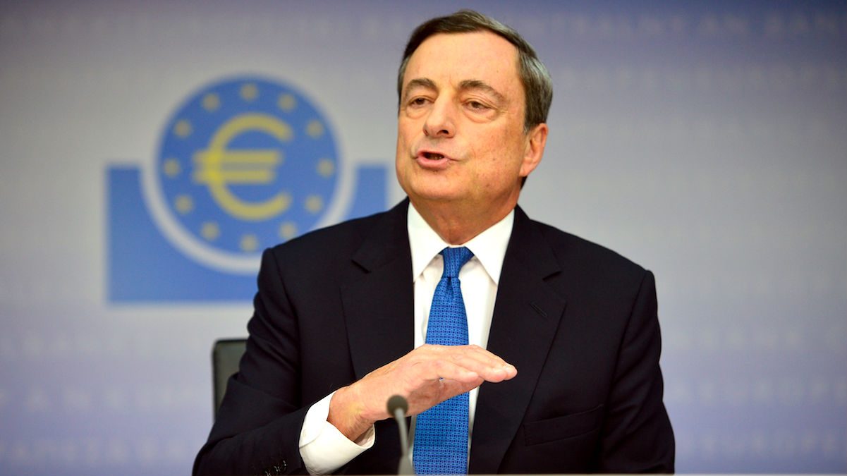 Mario Draghi cuando presidía el BCE..