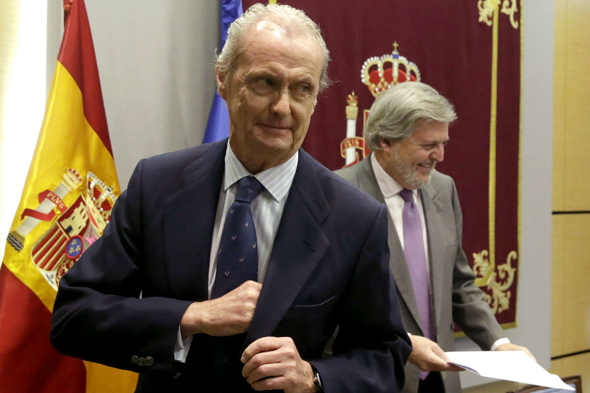 El ministro de DEfensa, Pedro Morenés en un acto oficial. (FOTO: EFE)