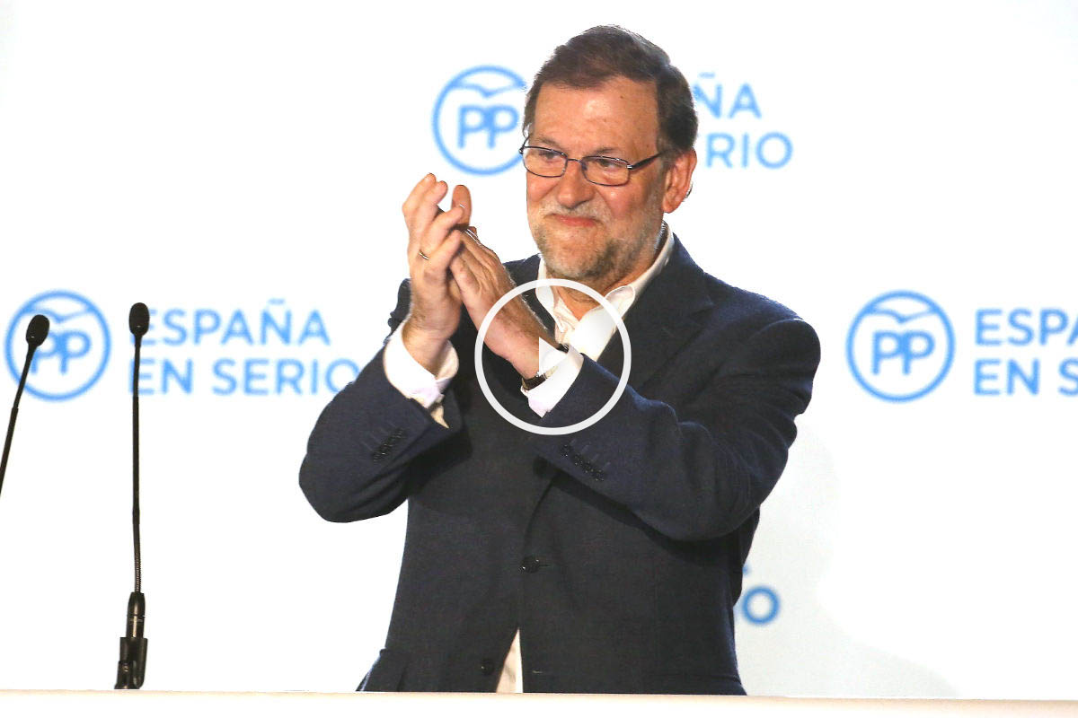 El presidente y candidato del Partido Popular a la Presidencia del Gobierno, Mariano Rajoy