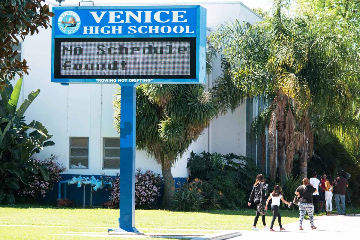 Sin actividad en las escuelas de Los Ángeles (Foto: Reuters)