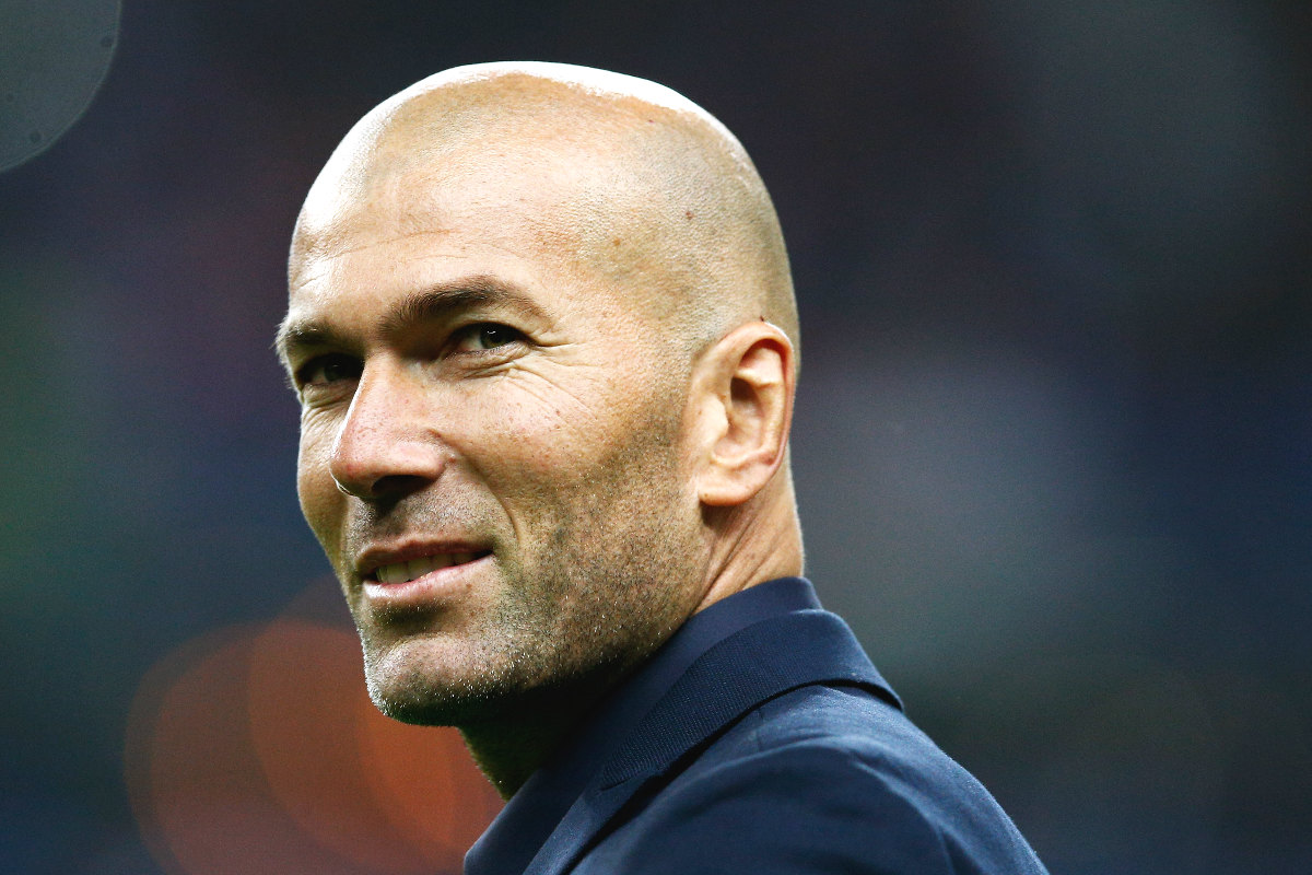 Zidane, en un partido del Real Madrid.