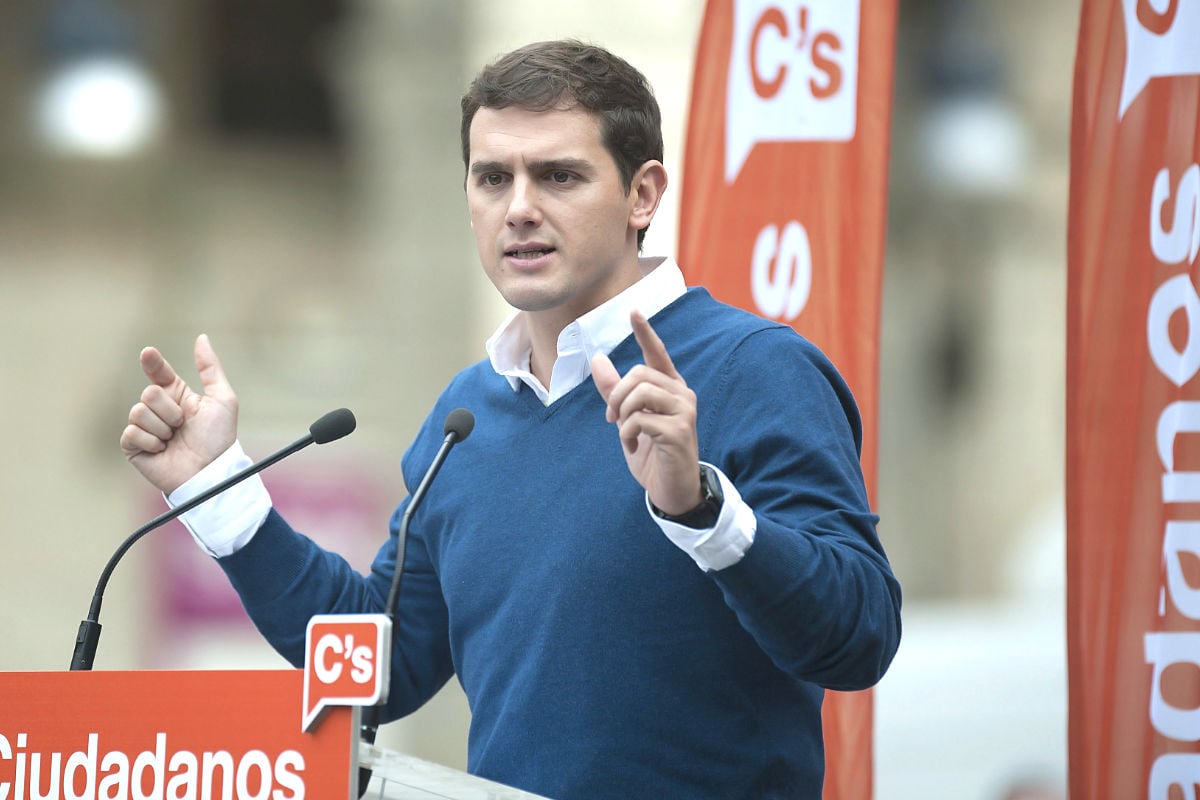 Albert Rivera en un acto de Ciudadanos (Foto: Efe).