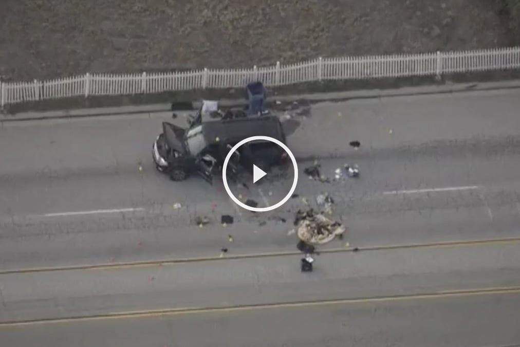 El coche de los supuestos autores de los atentados de San Bernardino.