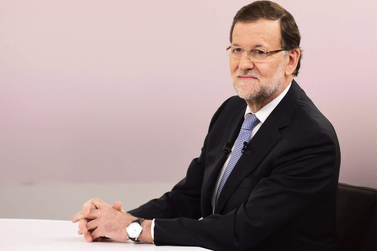 Mariano Rajoy durante el debate. (Foto: AFP)