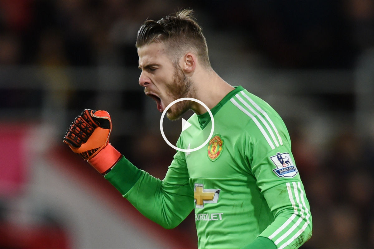 David de Gea, protagonista de las mejores paradas del año. (Reuters)