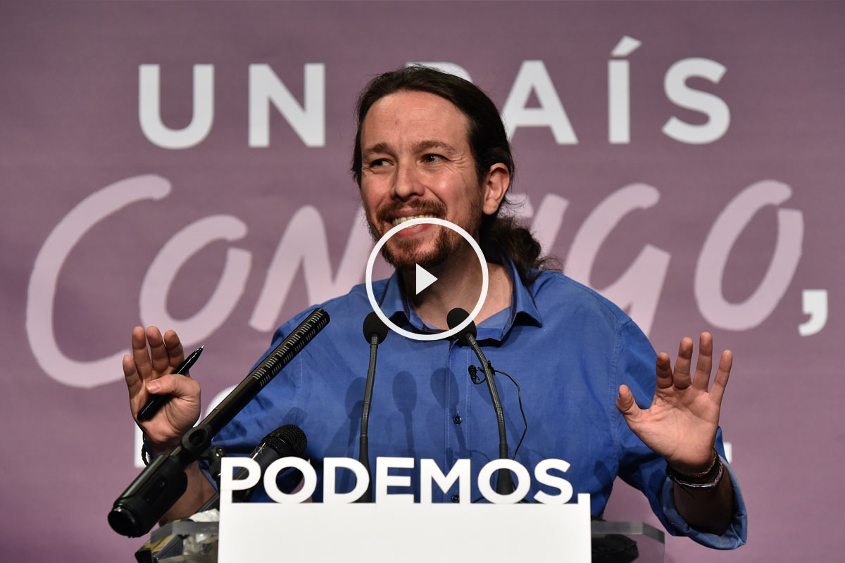 Pablo Iglesias, líder de Podemos. (Foto: AFP)