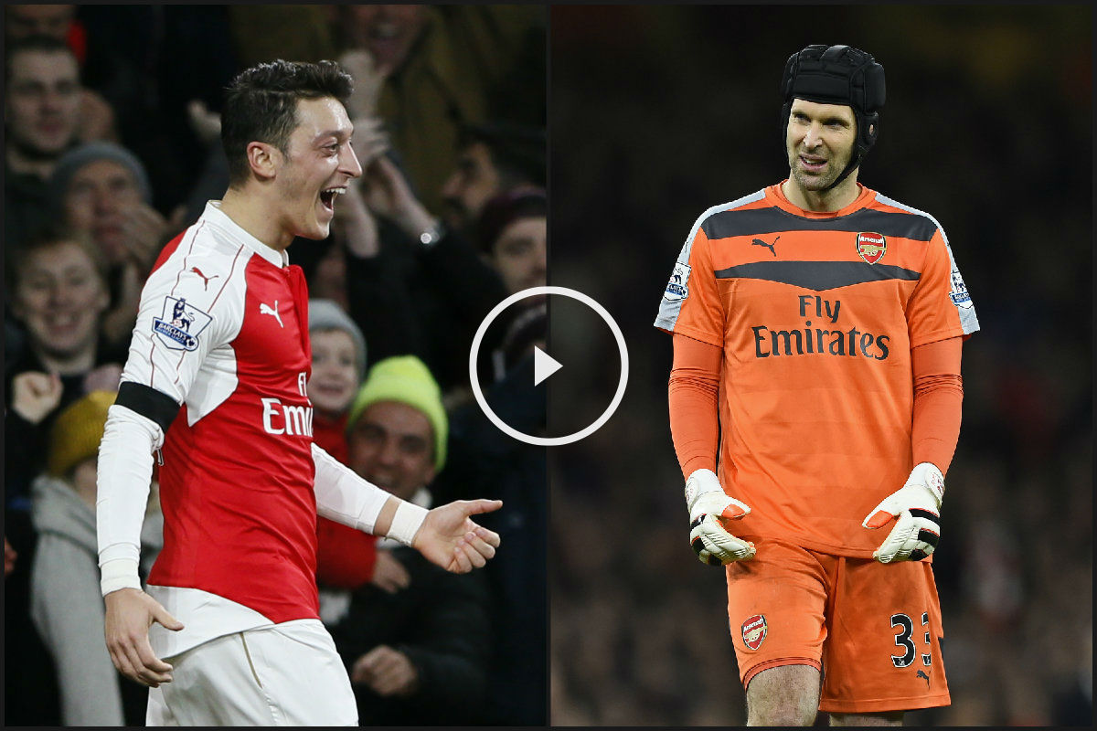 Özil y Cech son clave en el Arsenal. (Reuters)