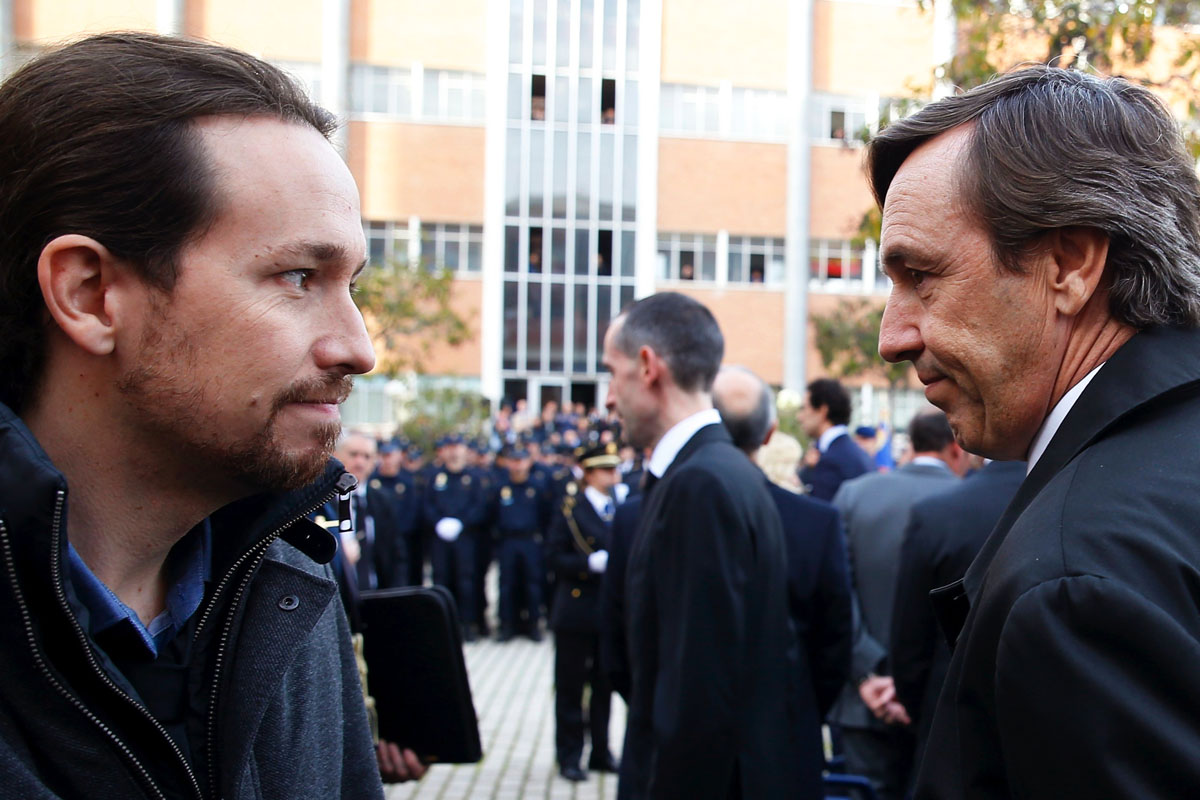 Iglesias y Hernando coincidieron en el funeral por las víctimas de Kabul. (Foto: EFE)