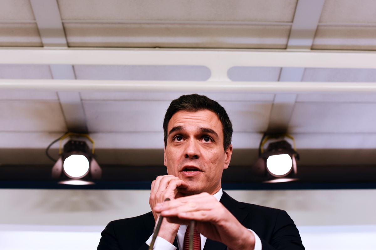 Pedro Sánchez, secretario general del PSOE. (Foto: AFP)