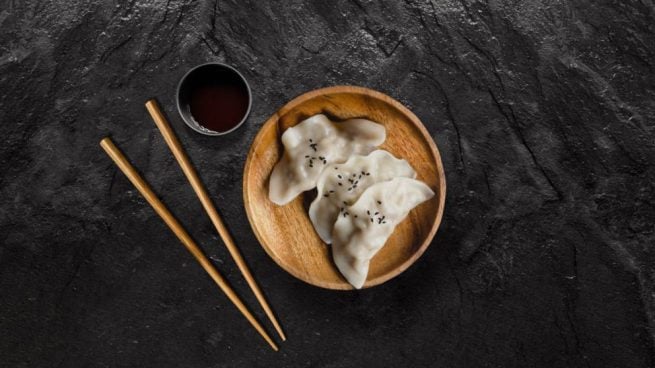 Dumplings de gambas y cerdo