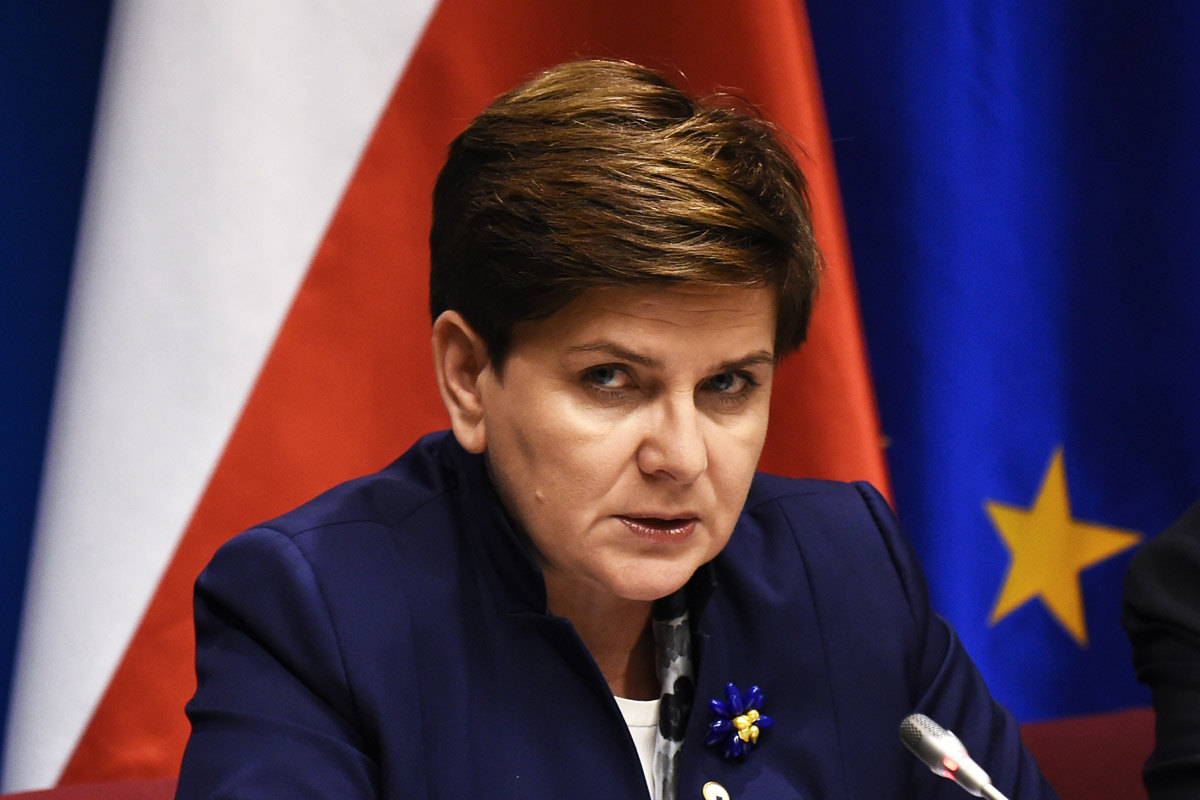 La primera ministra polaca Beata Szydlo (Foto: AFP)