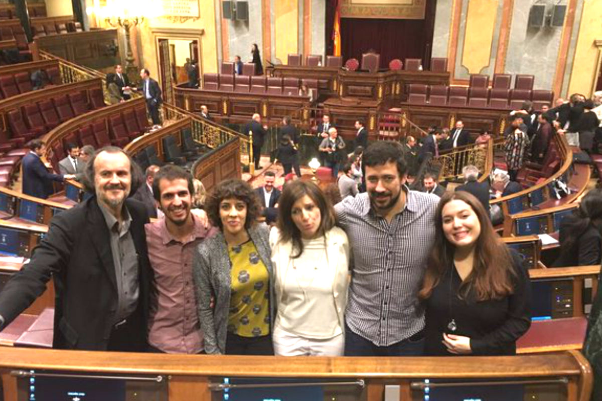 Los diputados de En Marea en el Congreso (FOTO: TWITTER EN MAREA)