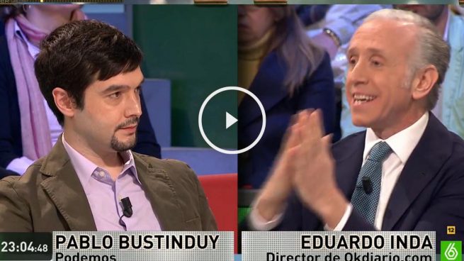 Eduardo Inda desarma al representante de Podemos