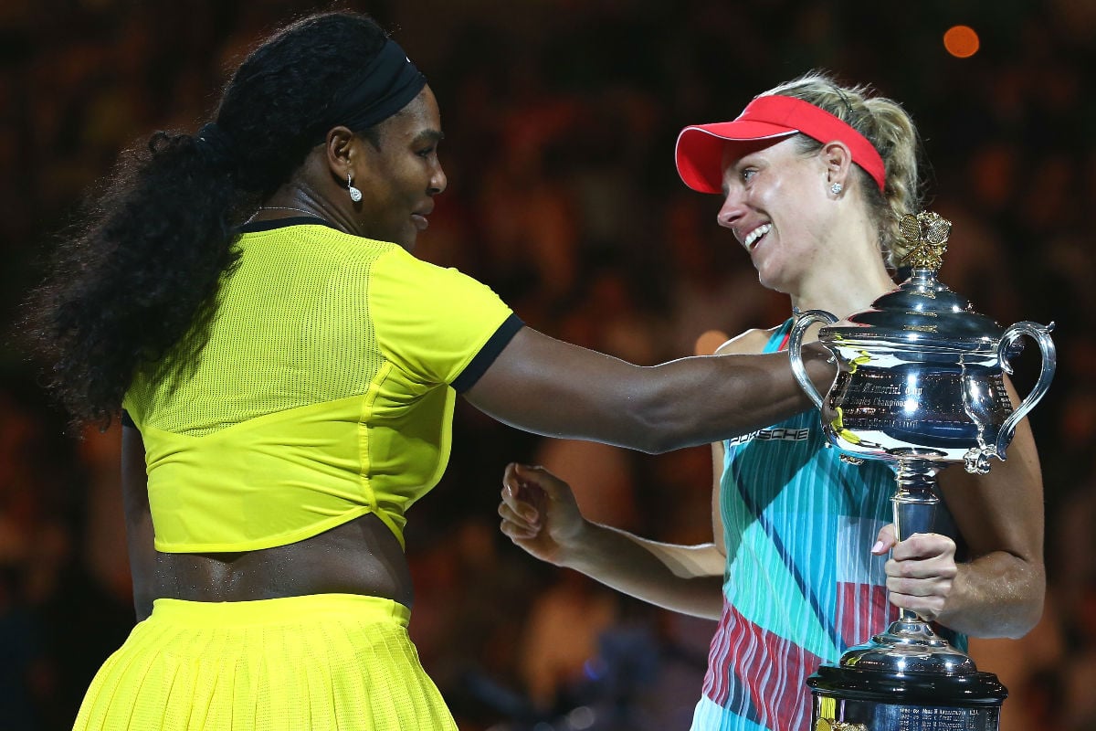 Kerber no daba crédito al partido que realizó ante Serena Williams. (Getty)