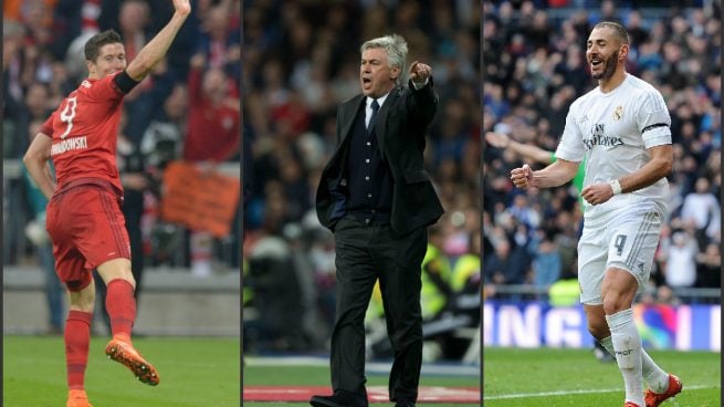 Lewandowski-Ancelotti-Benzema