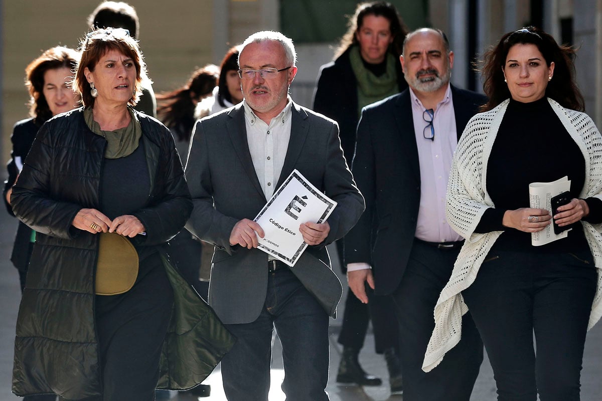 Dirigentes de Podemos en la Comunidad Valenciana. (Foto: EFE)