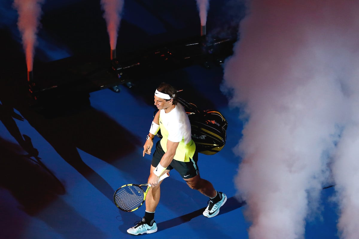 Rafa Nadal, en una exhibición en Australia.