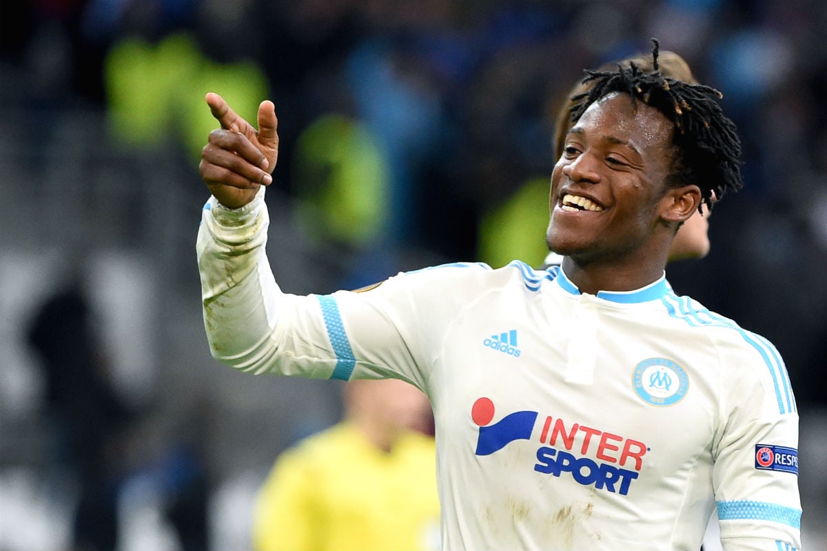 Batshuayi celebra un gol con el Olympique de Marsella. (AFP)