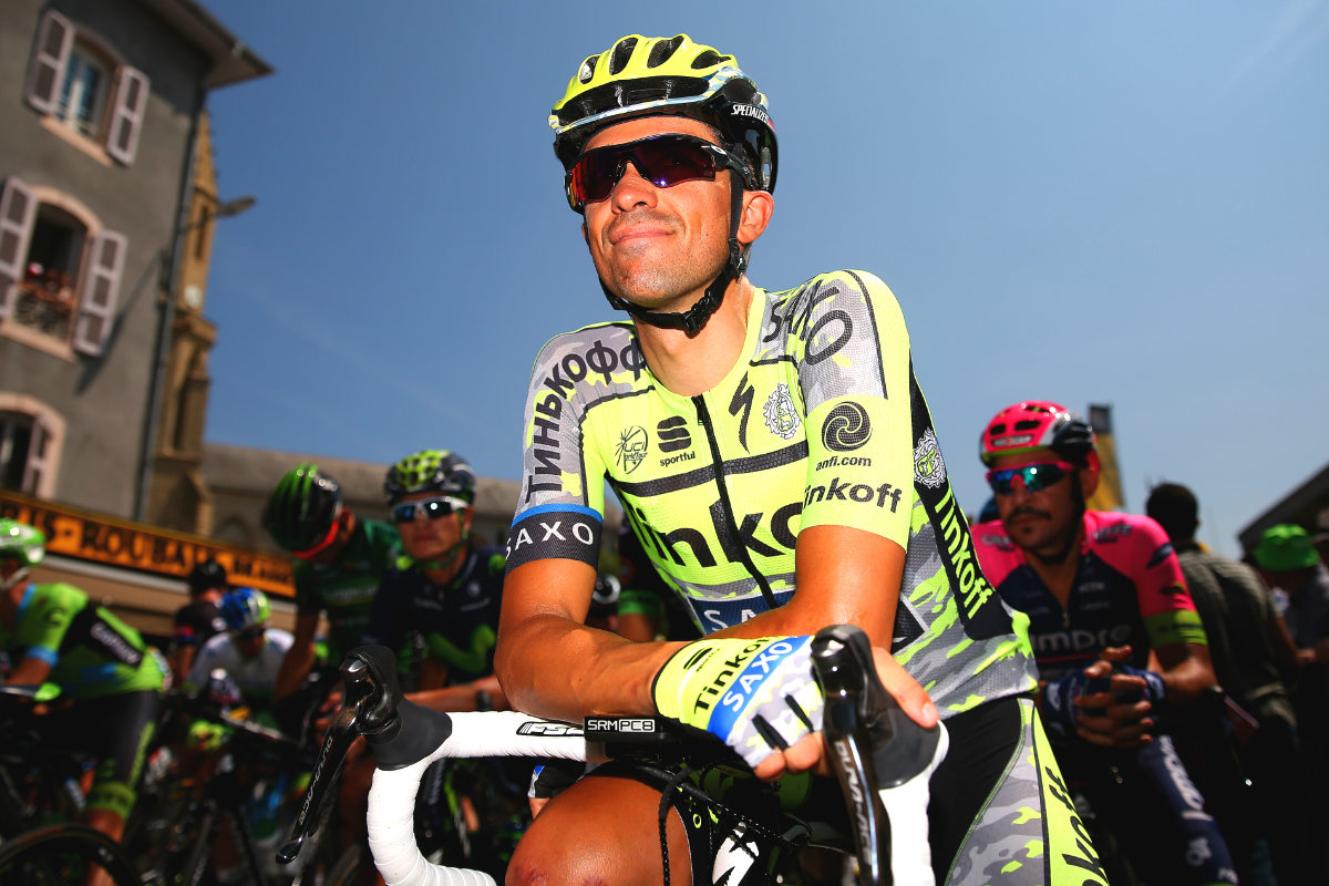 Alberto Contador, en una salida la pasada temporada en el Tour de Francia.