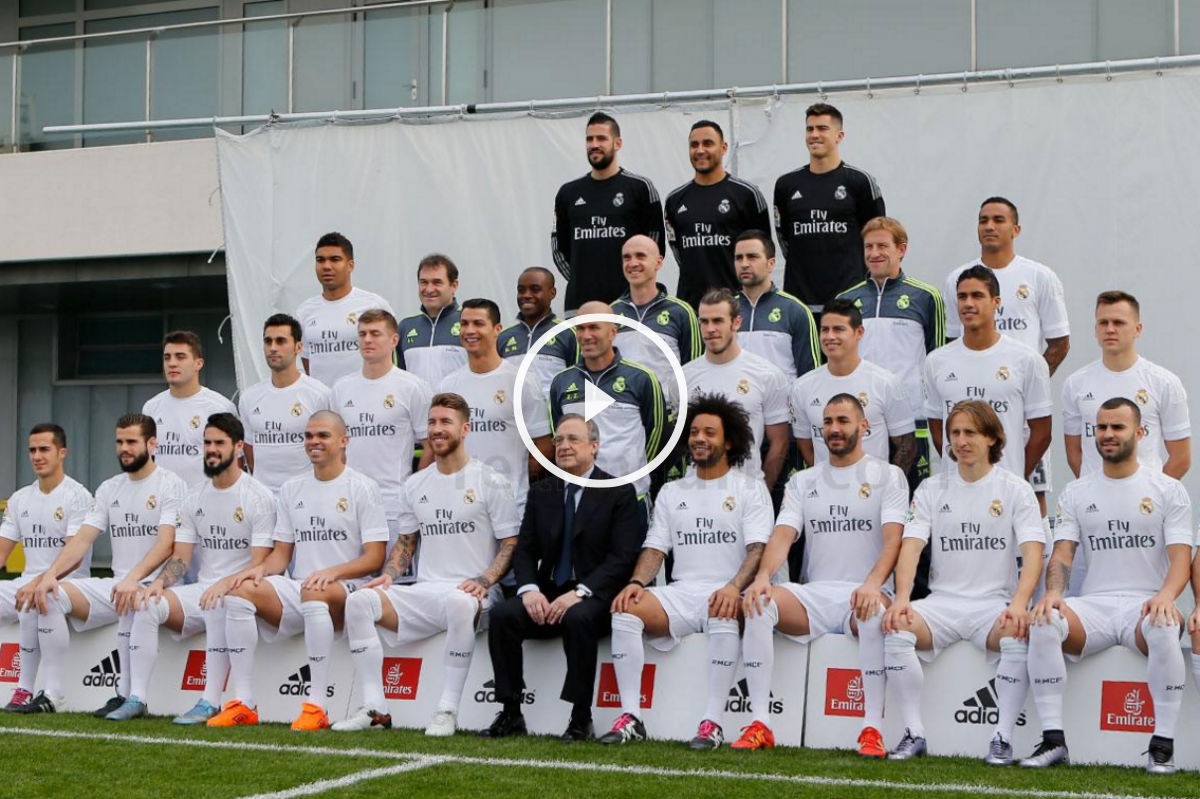 El Real Madrid se hizo la foto oficial con Zidane.