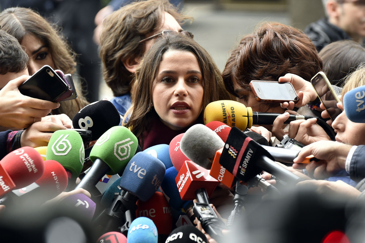 Inés Arrimadas, líder de Ciudadanos en Cataluña