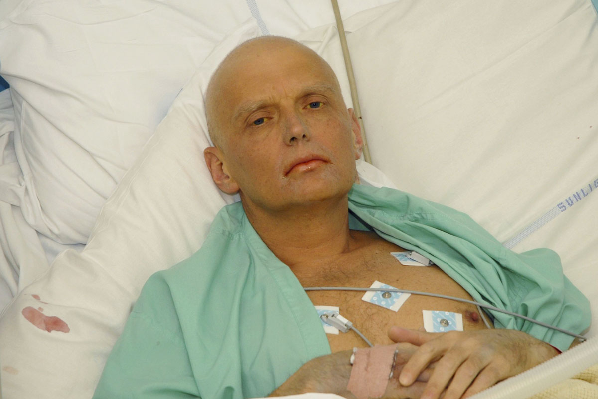 Alexander Litvinenko horas antes de morir. (Foto: Getty)