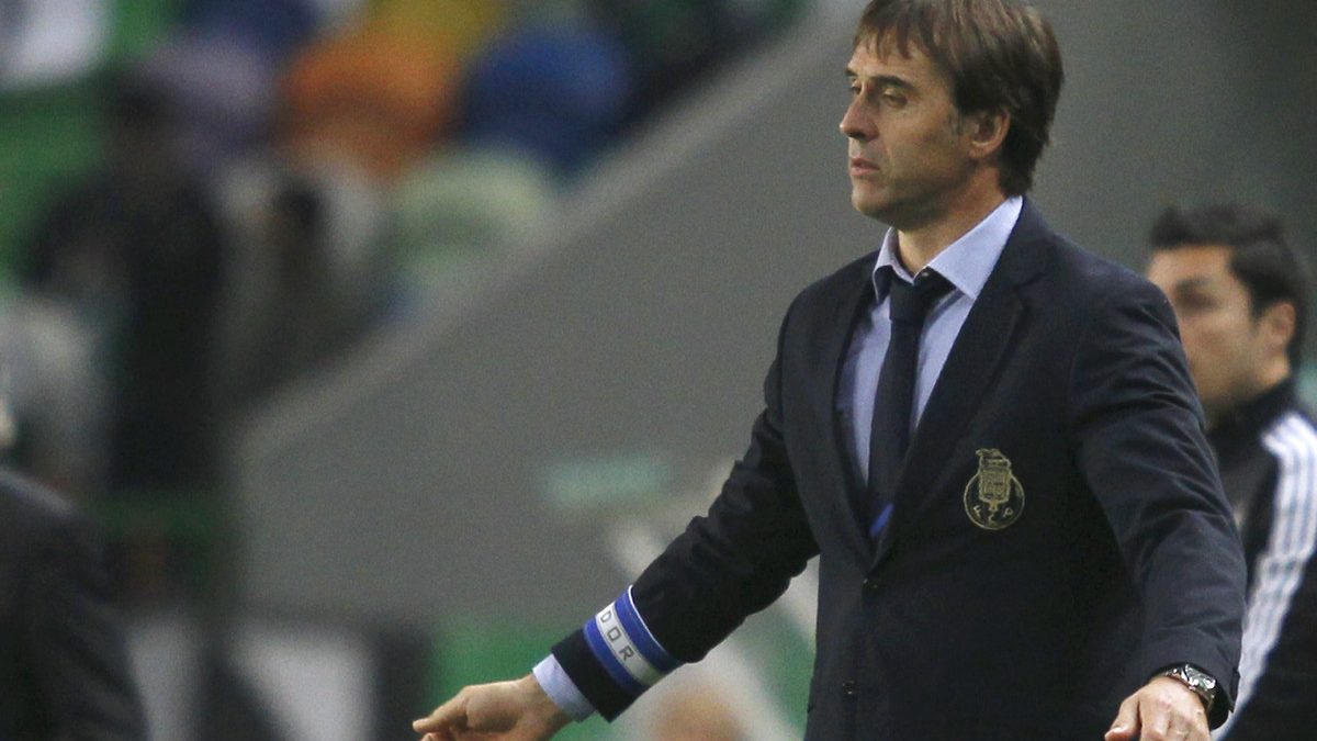 Lopetegui, durante el duelo ante el Sporting de Lisboa. (Reuters)