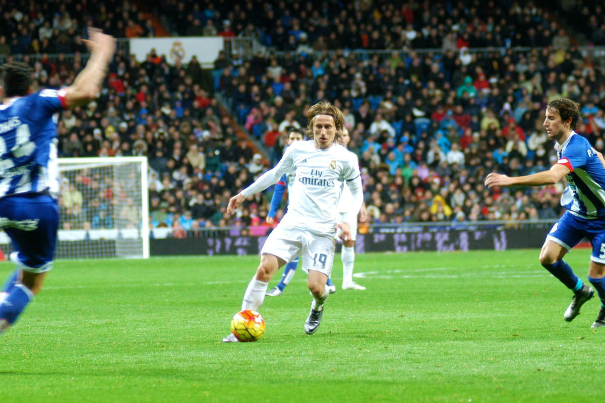 Luka Modric, en el partido contra el Deportivo. (Getty)