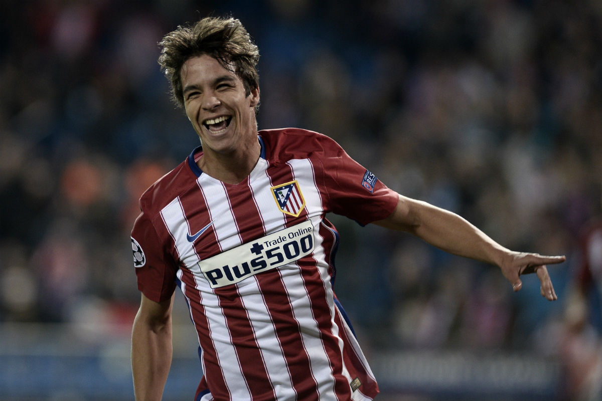 Óliver Torres celebra un gol con el Atlético. (Getty)