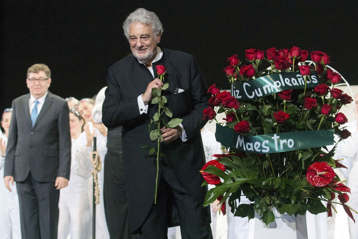 Plácido Domingo, ovacionado en su 75 aniversario. (Foto: EFE)