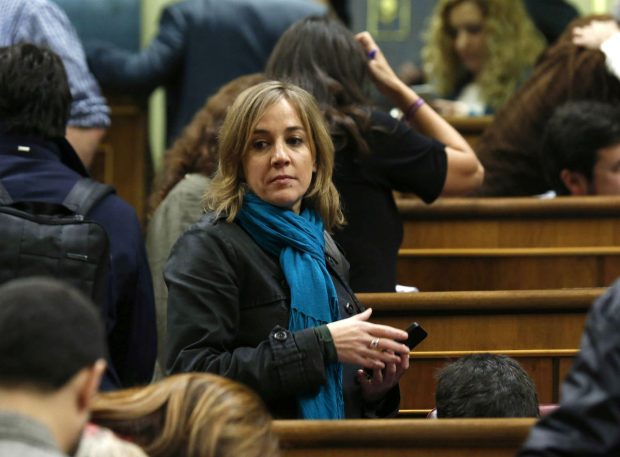 La diputada Tania Sánchez en la Cámara Baja. (Foto:EFE)