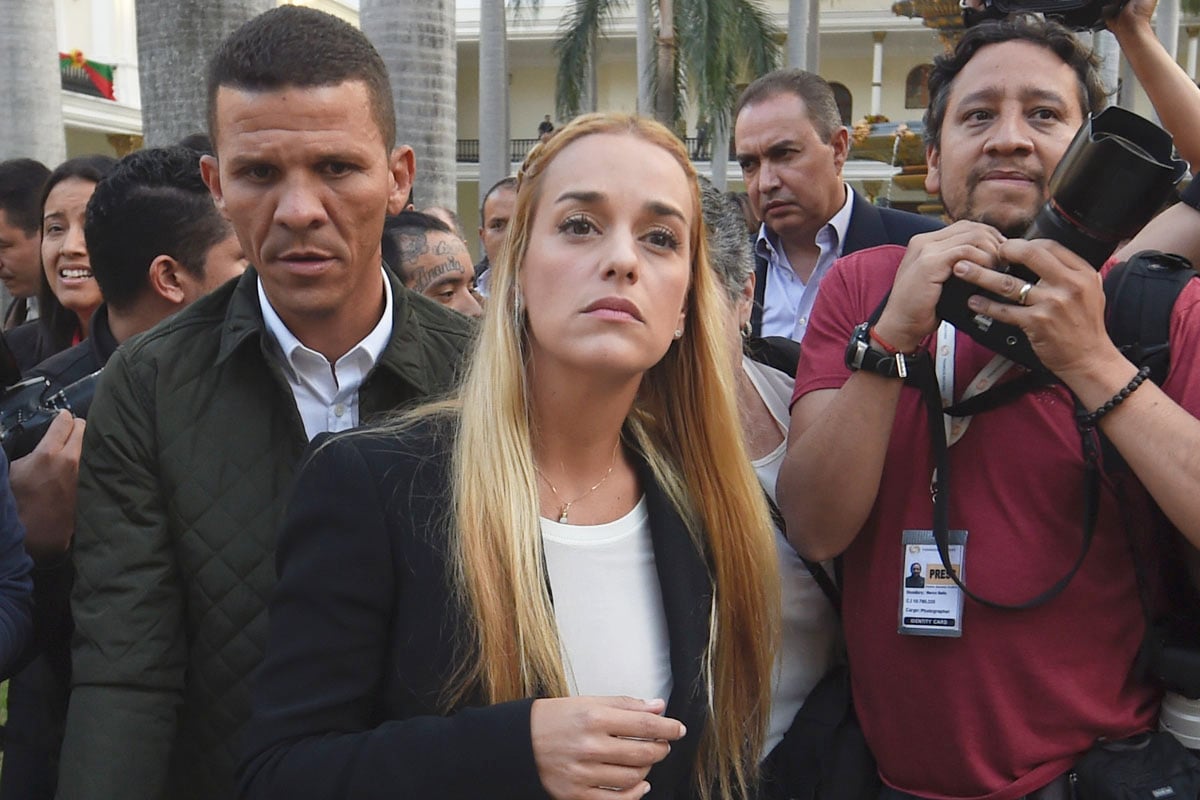 Lilian Tintori, esposa del opositor encarcelado Leopoldo López. (Foto: AFP)