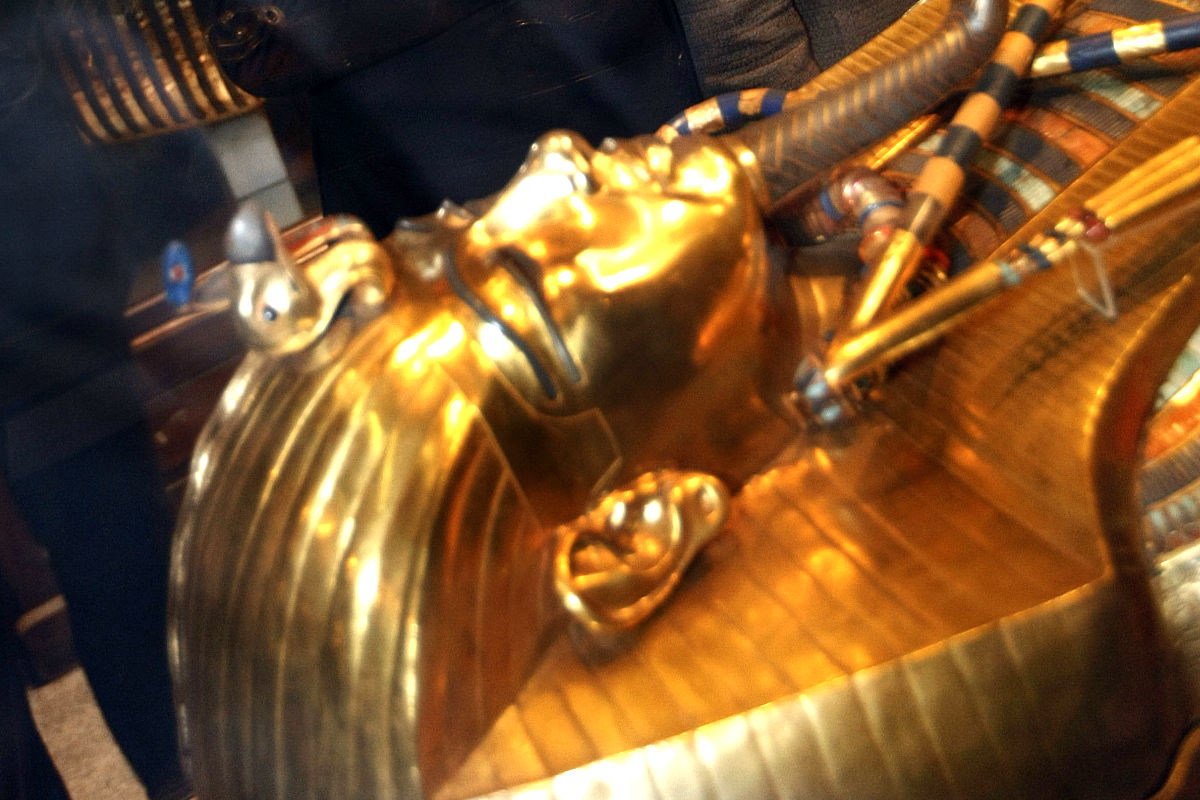 Sarcófago de Tutankamón en el Museo del Cairo (Foto: AFP).