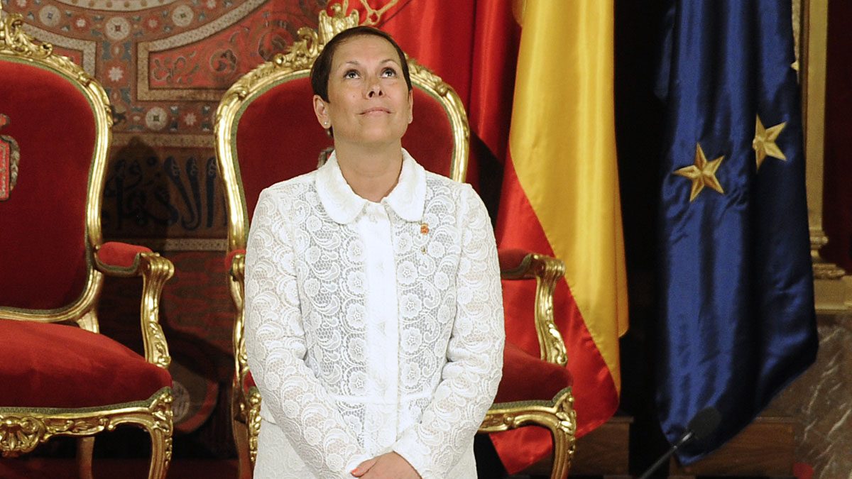 Uxue Barkos, presidenta de Navarra. (Foto: AFP)