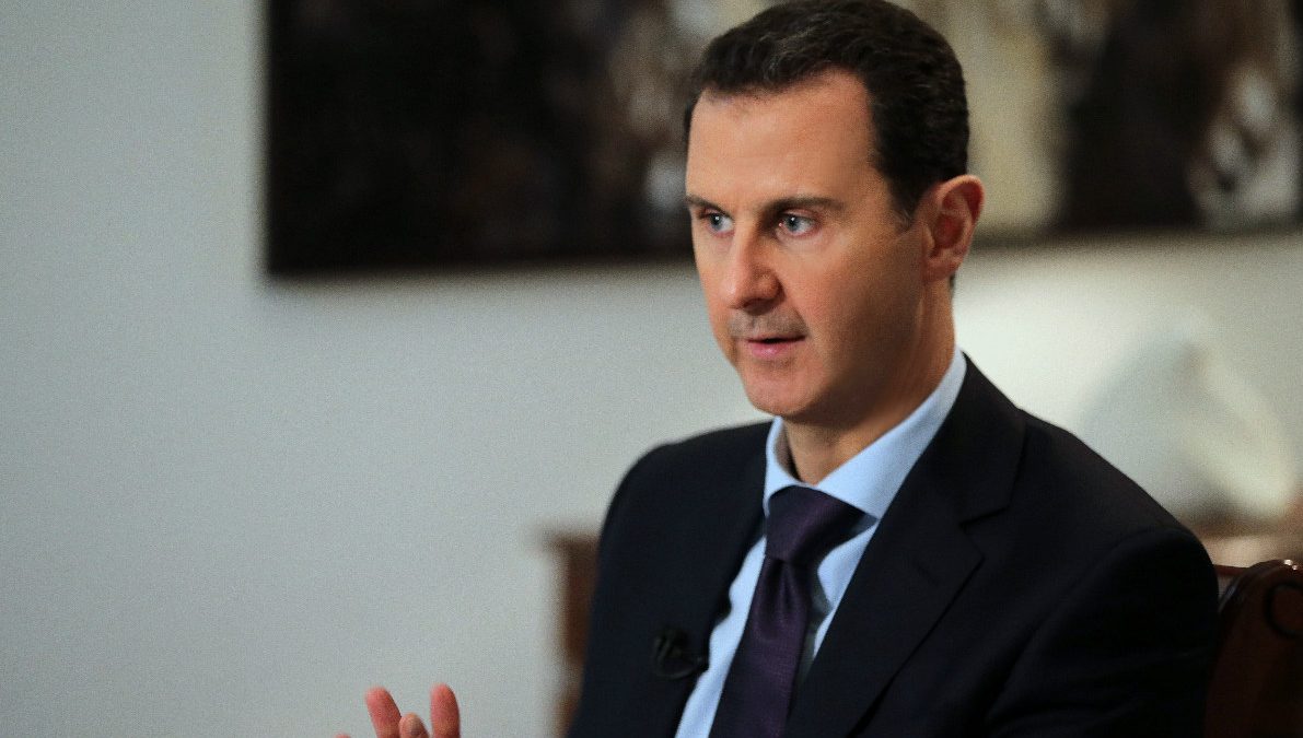 Assad, durante una entrevista en el palacio presidencial de Damasco. (Foto: AFP)