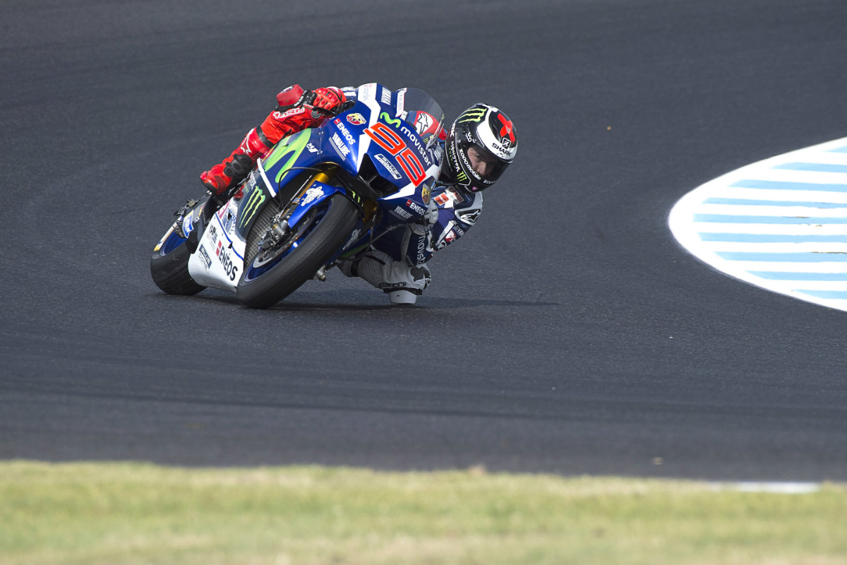 Lorenzo afronta una curva en Phillip Island. (Getty)